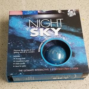 Spinning Globe night sky